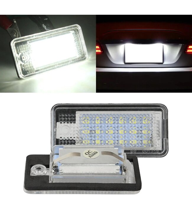 XEOD LED Kentekenverlichting - Kenteken verlichting - Geschikt voor LED Kenteken verlichting Geschikt voor Audi A3 8P & A4 B6 & B7- Canbus - 2 stuks 6000K