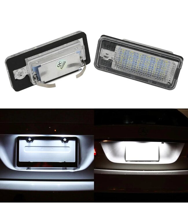 XEOD LED Kentekenverlichting - Kenteken verlichting - Geschikt voor LED Kenteken verlichting Geschikt voor Audi A3 8P & A4 B6 & B7- Canbus - 2 stuks 6000K