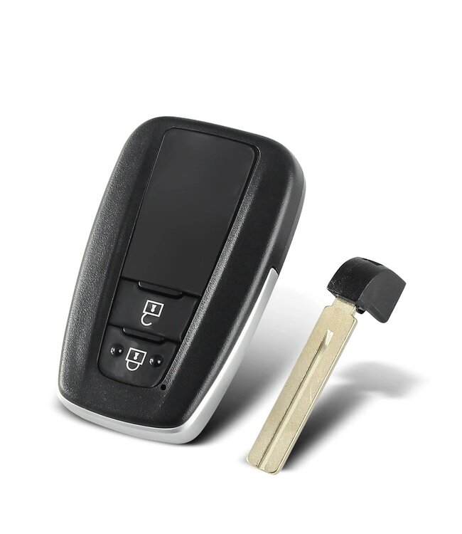 XEOD Autosleutelbehuizing - sleutelbehuizing auto - sleutel - Autosleutel / Geschikt voor: Toyota CH-R 2 knops