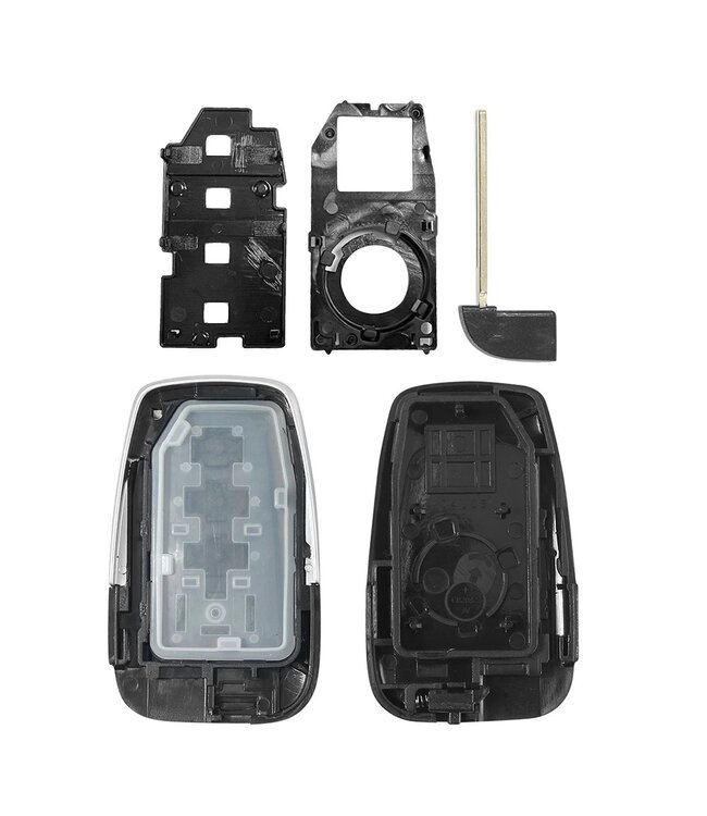 XEOD Autosleutelbehuizing - sleutelbehuizing auto - sleutel - Autosleutel / Geschikt voor: Toyota Camry & Corolla 3 knops