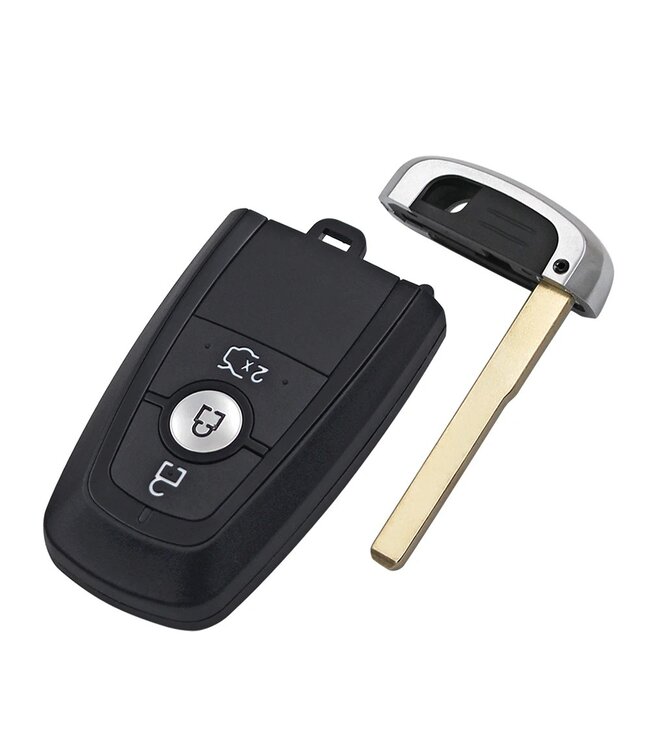 XEOD Autosleutelbehuizing - sleutelbehuizing auto - sleutel - Autosleutel / Geschikt voor: Ford 3 knops