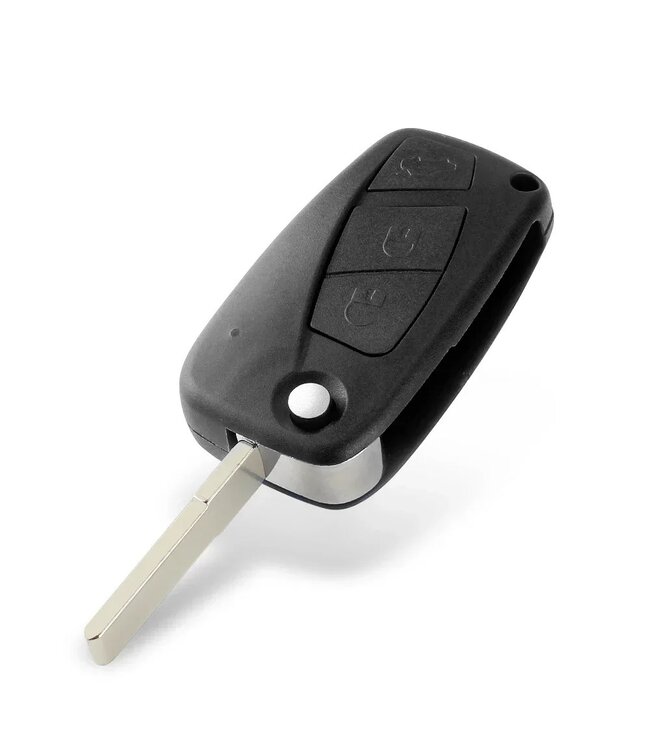 XEOD Autosleutelbehuizing - sleutelbehuizing auto - sleutel - Autosleutel / Geschikt voor: Fiat 3 knops