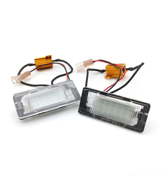 XEOD LED Kentekenverlichting - Kenteken verlichting - LED Kenteken verlichting Geschikt voor Volkswagen Golf Variant - Touran - Touareg - Canbus - 2 stuks 6000K