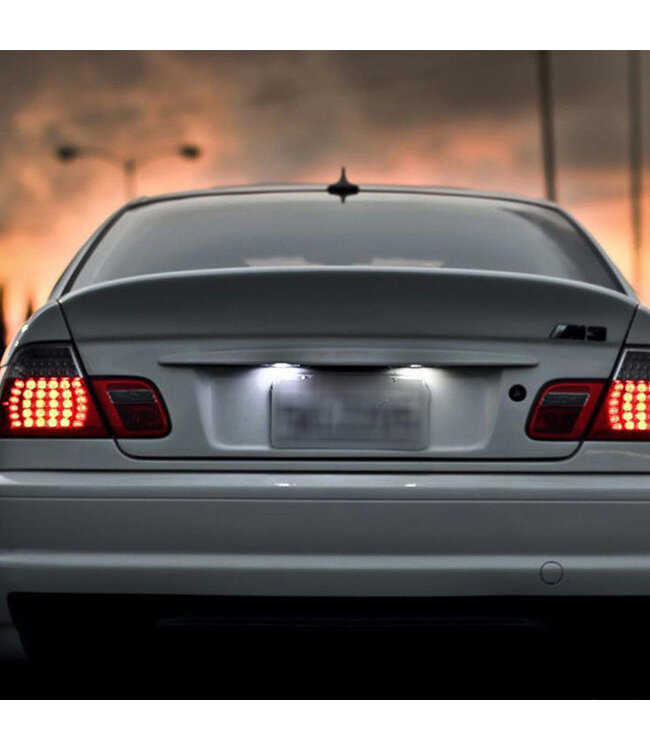 XEOD LED Kentekenverlichting - Kenteken verlichting - LED Kenteken verlichting geschikt voor: BMW 3 serie E46 Coupe - Canbus - 2 stuks 6000K