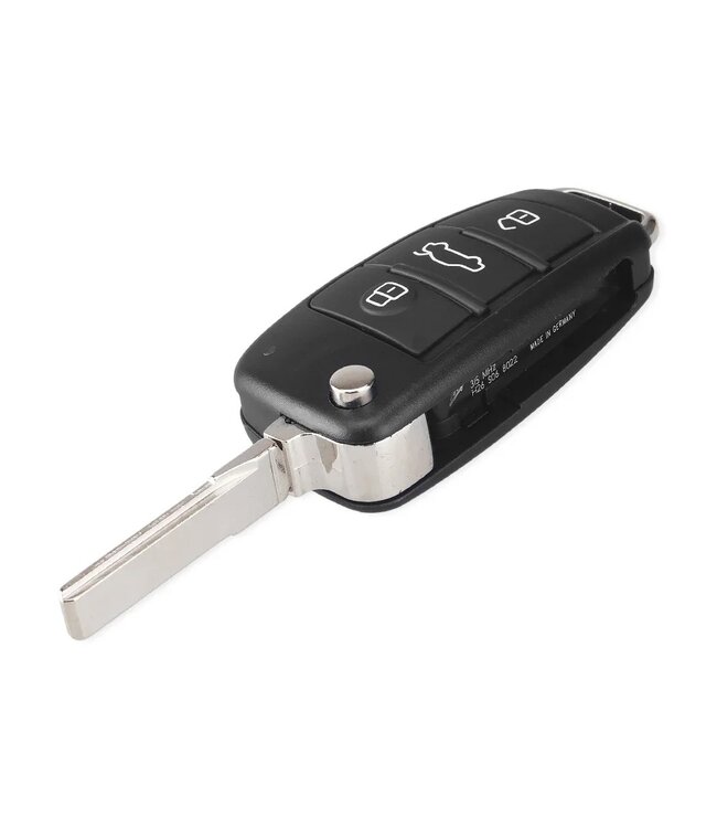 XEOD Autosleutelbehuizing - sleutelbehuizing auto - sleutel - Autosleutel / 3-Knops geschikt voor Audi