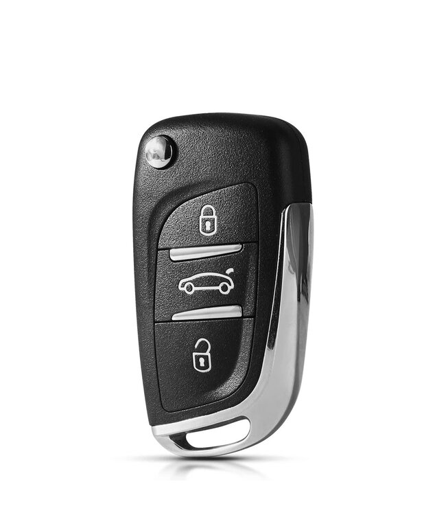 XEOD Autosleutelbehuizing - sleutelbehuizing auto - sleutel - Autosleutel / Geschikt voor: Peugeot / Citroen 4 knops HU83