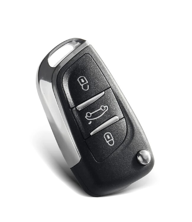 XEOD Autosleutelbehuizing - sleutelbehuizing auto - sleutel - Autosleutel / Geschikt voor: Peugeot / Citroen 4 knops HU83