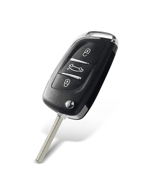 XEOD Autosleutelbehuizing - sleutelbehuizing auto - sleutel - Autosleutel / Geschikt voor: Peugeot / Citroen 3 knops VA2