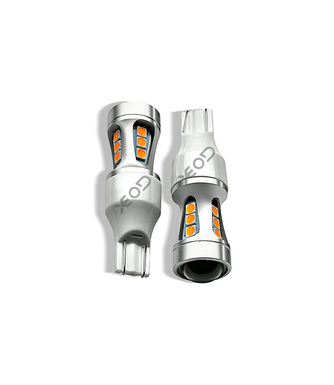 XEOD Lampen set – T15 LED PRO Line – W16W - Oranje licht canbus – Knipperlicht - USA light - Dagrij - Verlichting - Dagrijlicht - 2 stuks