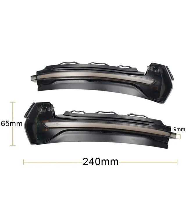 XEOD Dynamische LED richtingaanwijzer geschikt voor Audi A3 8V - Canbus - Spiegel knipperlicht - Buitenspiegel - Set van 2