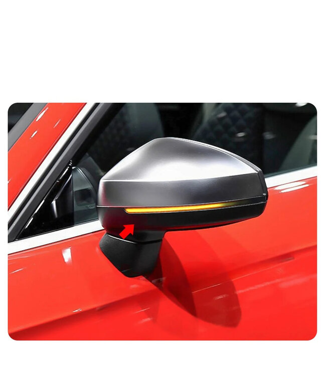 XEOD Dynamische LED richtingaanwijzer geschikt voor Audi A3 8V - Canbus - Spiegel knipperlicht - Buitenspiegel - Set van 2