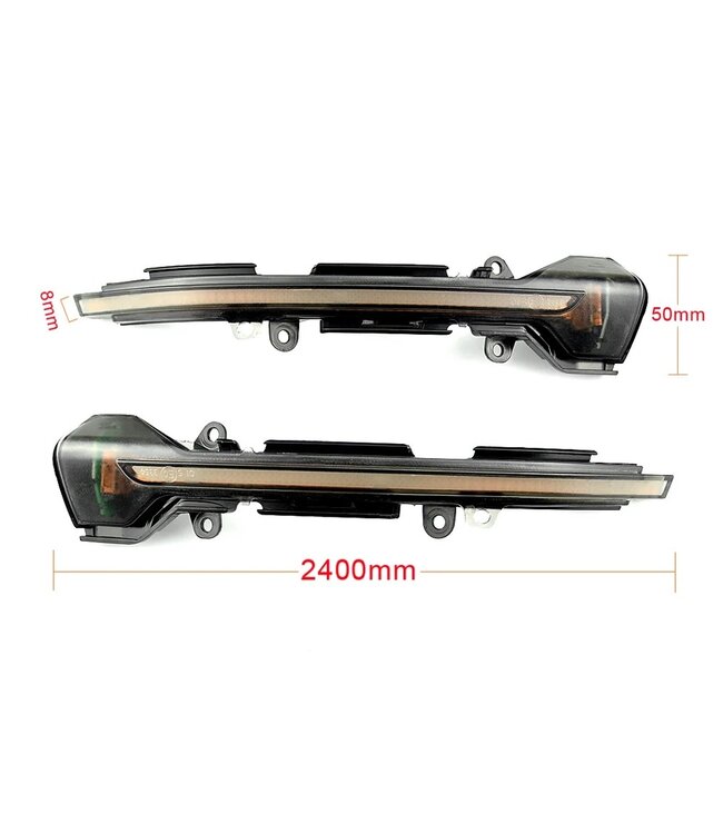 XEOD Dynamische LED richtingaanwijzer geschikt voor Seat MK3 - Arona - Ibiza MK5 - Canbus - Spiegel knipperlicht - Buitenspiegel - Set van 2