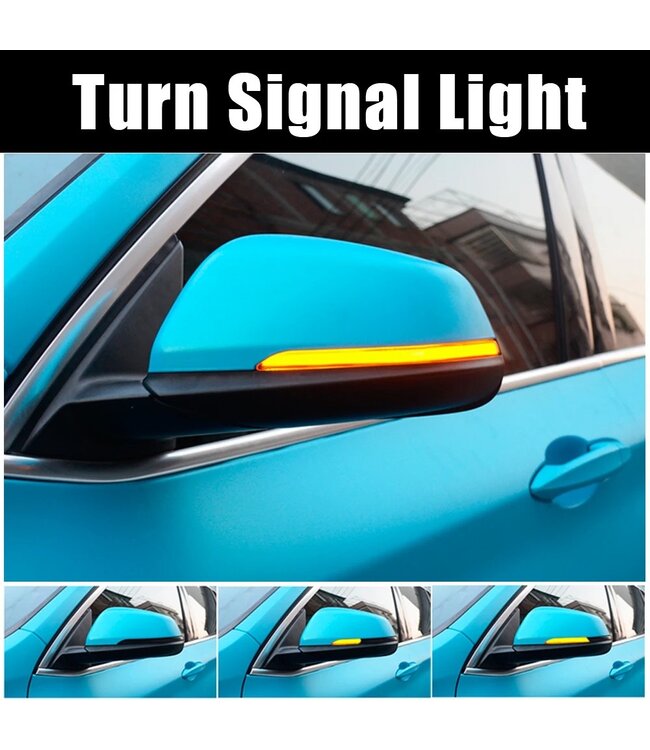 XEOD Dynamische LED richtingaanwijzer geschikt voor BMW X1 F48 F49 X2 F39 F40 F45 F46 - Canbus - Spiegel knipperlicht - Buitenspiegel - Set van 2