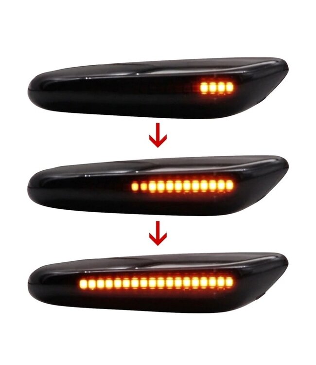 XEOD Dynamische LED richtingaanwijzer geschikt voor BMW 1 Serie - 3 Serie - 5 Serie - X1 - X3 - Canbus - Geen hyperflashing - Helder - 2 Stuks