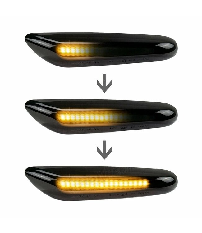 XEOD Dynamische LED richtingaanwijzer geschikt voor BMW 1 Serie - 3 Serie - 5 Serie - X1 - X3 - Canbus - Geen hyperflashing - Helder - 2 Stuks