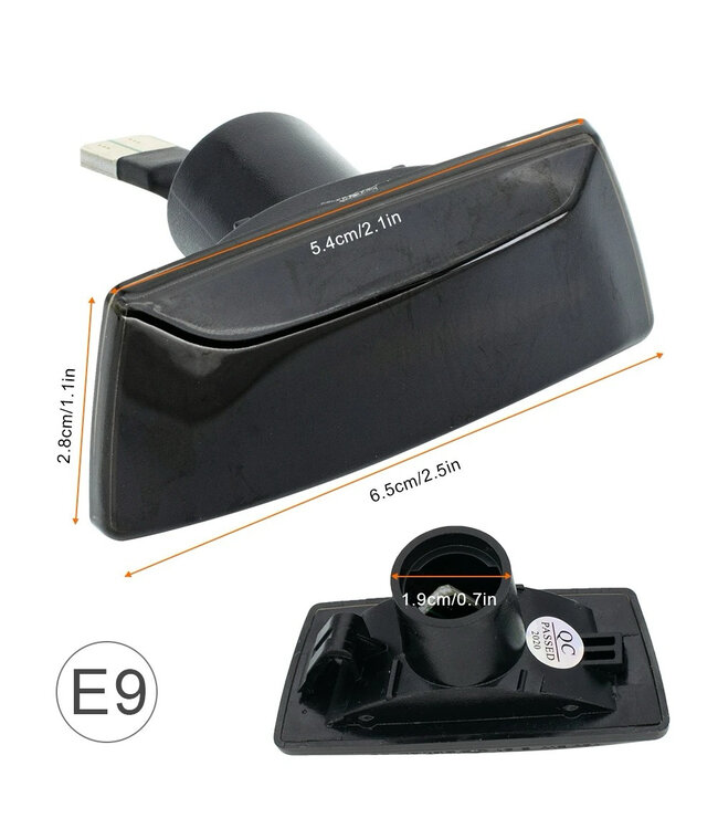 XEOD Dynamische LED richtingaanwijzer geschikt voor Opel - Astra - Zafira - Corsa - Insignia - Meriva - Adam - Canbus - Geen hyperflashing - Helder - 2 Stuks