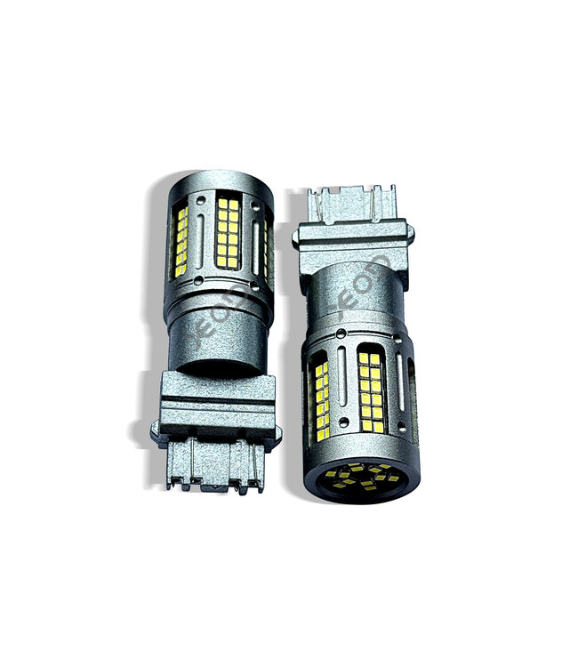 XEOD T25 / P27W / 3156 - LED Lampen - Autolampen - Dagrijverlichting - Achterlichten - Stadslicht - Remlicht - LED - Canbus - Autolampen - 6000K Helder Wit - 12V - 2 Stuks