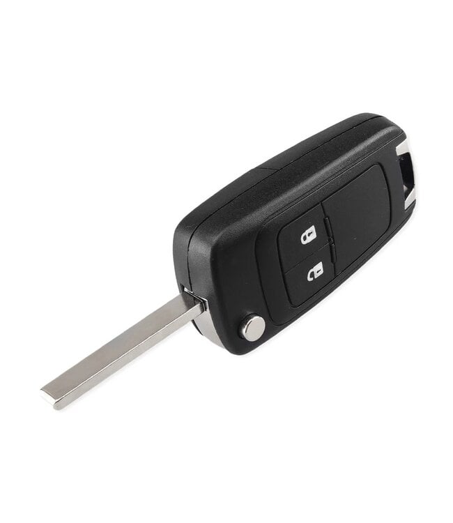 XEOD Autosleutelbehuizing - sleutelbehuizing auto - sleutel - Autosleutel / Geschikt voor: Opel Chevrolet 2 knops klapsleutel