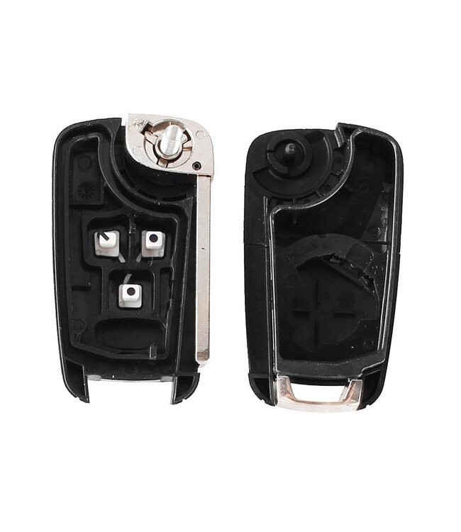 XEOD Autosleutelbehuizing - sleutelbehuizing auto - sleutel - Autosleutel / Geschikt voor: Opel Chevrolet 2 knops klapsleutel