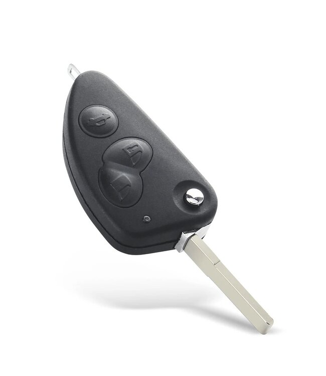 XEOD Autosleutelbehuizing - sleutelbehuizing auto - sleutel - Autosleutel / Geschikt voor: Alfa Romeo 147 & GT 3 knops