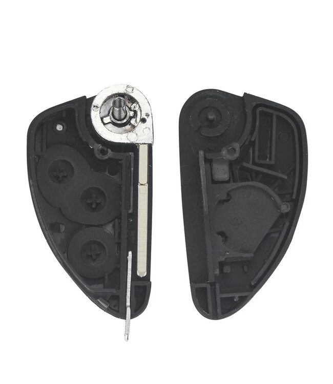 XEOD Autosleutelbehuizing - sleutelbehuizing auto - sleutel - Autosleutel / Geschikt voor: Alfa Romeo 147 & GT 3 knops