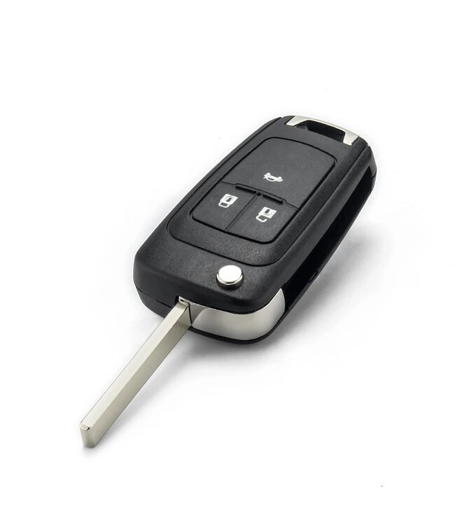 XEOD Autosleutelbehuizing - sleutelbehuizing auto - sleutel - Autosleutel / Geschikt voor: Opel 3 knops klapsleutel