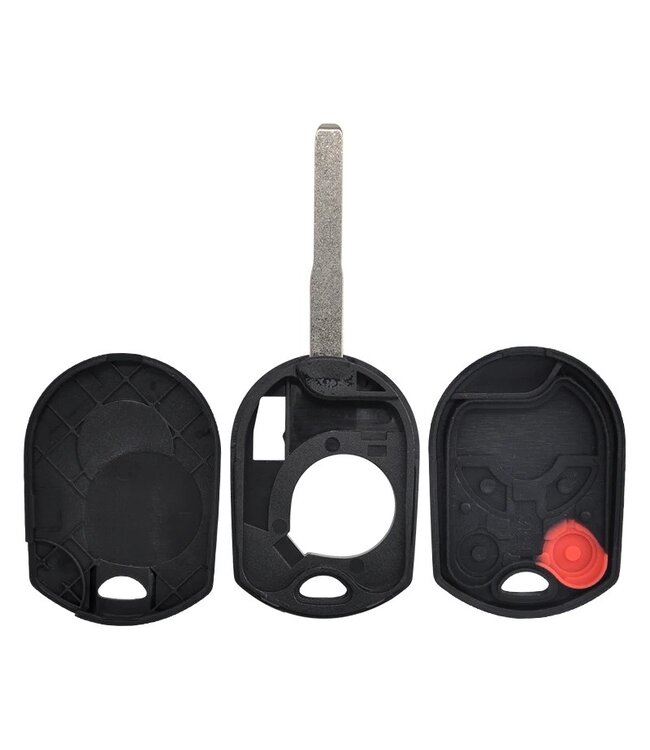 XEOD Autosleutelbehuizing - sleutelbehuizing auto - sleutel - Autosleutel / Geschikt voor: Ford 4 knops sleutel