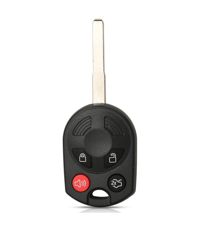 XEOD Autosleutelbehuizing - sleutelbehuizing auto - sleutel - Autosleutel / Geschikt voor: Ford 4 knops sleutel