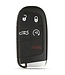 XEOD Sleutelbehuizing 5-knops knop Geschikt voor: Dodge, Chrysler, Fiat & Jeep