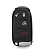 XEOD Sleutelbehuizing 4-knops knop Geschikt voor: Dodge, Chrysler, Fiat & Jeep