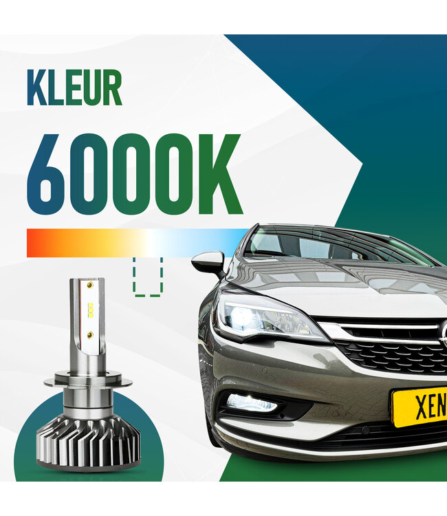 XEOD H7 F2 LED lampen – Auto Verlichting Lamp – Meer lichtopbrengst – Dimlicht, Grootlicht of Mistlicht - 2 stuks – 12V