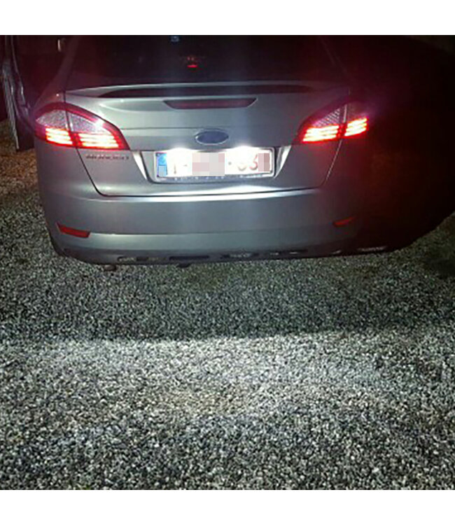 XEOD LED Kentekenverlichting - Kenteken verlichting - LED Kenteken verlichting geschikt voor: Ford & Jaguar - Canbus - 2 stuks 6000K