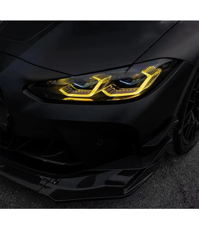 XEOD CSL LED DRL angel eyes modules Geel geschikt voor BMW 3 Serie G80 & 4 Serie G22 - G23 - G26 - G82 - Voor Laser koplampen - 4 stuks - Complete set