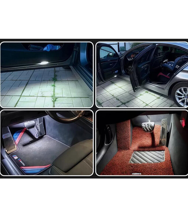 XEOD LED interieur verlichting - Kofferbak - Deur - Voet verlichting - Plug en play - Geschikt voor: BMW F20 - F21 - F30 - F31 - F34 - F32 - F10 LCI - F11 - F11 LCI - F07 LCI - F01N - F02N - F03N - F15 - E84 LCI - I01 - 2 stuks