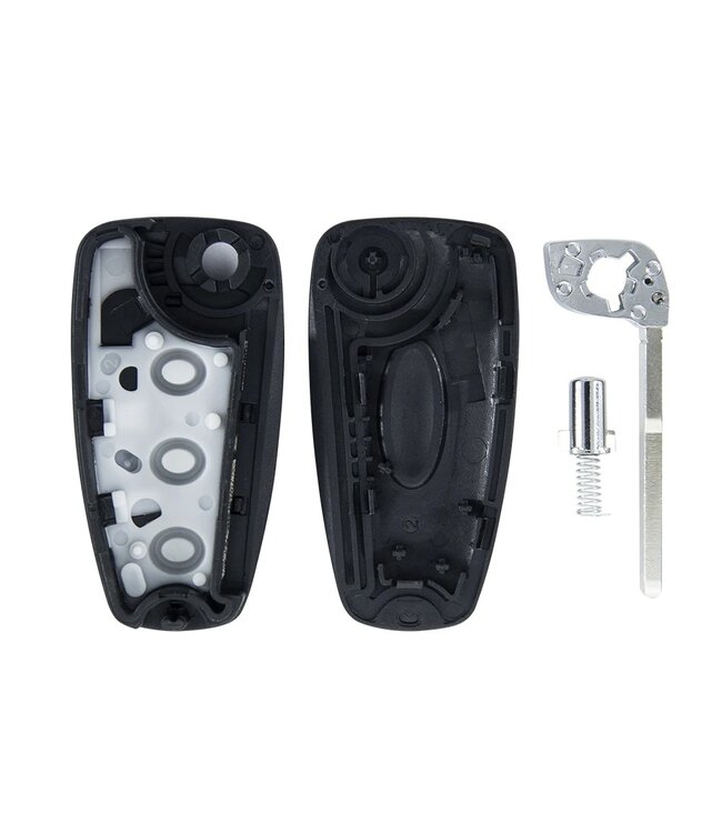XEOD Autosleutelbehuizing - sleutelbehuizing auto - sleutel - Autosleutel / Geschikt voor: Ford 3 knops klap sleutel