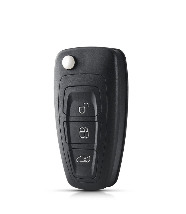 XEOD Autosleutelbehuizing - sleutelbehuizing auto - sleutel - Autosleutel / Geschikt voor: Ford 3 knops klap sleutel