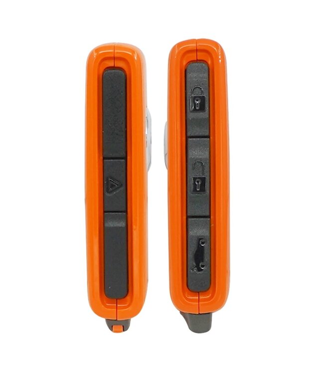 XEOD Autosleutelbehuizing - sleutelbehuizing auto - sleutel - Autosleutel / Geschikt voor: Volvo 4 knops oranje