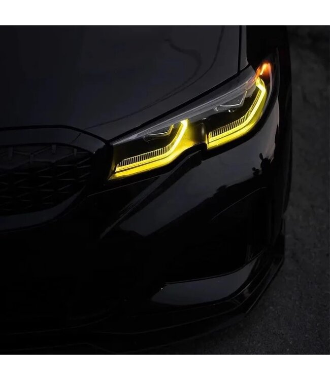 XEOD CSL LED DRL angel eyes modules Geel geschikt voor BMW 3 serie G20 - G21 - Voor Laser koplampen - 4 stuks - Complete set
