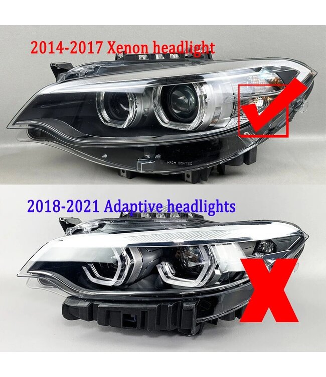 XEOD CSL LED DRL angel eyes modules Geel geschikt voor CSL LED DRL angel eyes modules Geel geschikt voor BMW 2 serie F87 - F22 - F23 - Voor Xenon koplampen - 4 stuks