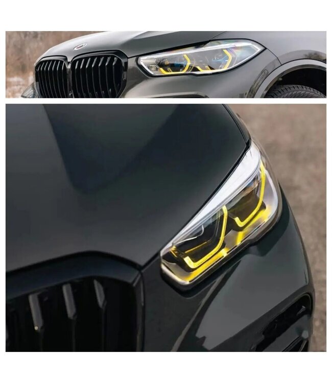 XEOD CSL LED DRL angel eyes modules Geel geschikt voor BMW X5 - X6 - G05 - G06 - F95 - F96 - Voor Laser koplampen - 2 stuks