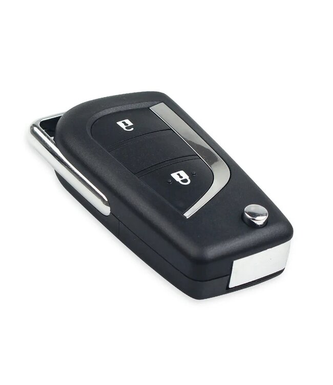 XEOD Autosleutelbehuizing - sleutelbehuizing auto - sleutel - Autosleutel 2 knops geschikt voor Toyota / Peugeot / Citroen