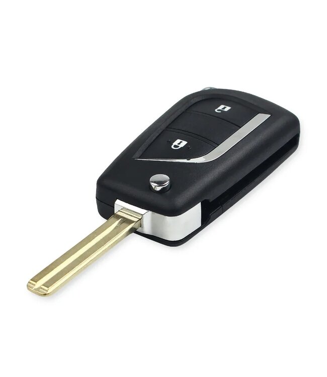 XEOD Autosleutelbehuizing - sleutelbehuizing auto - sleutel - Autosleutel 2 knops geschikt voor Toyota / Peugeot / Citroen