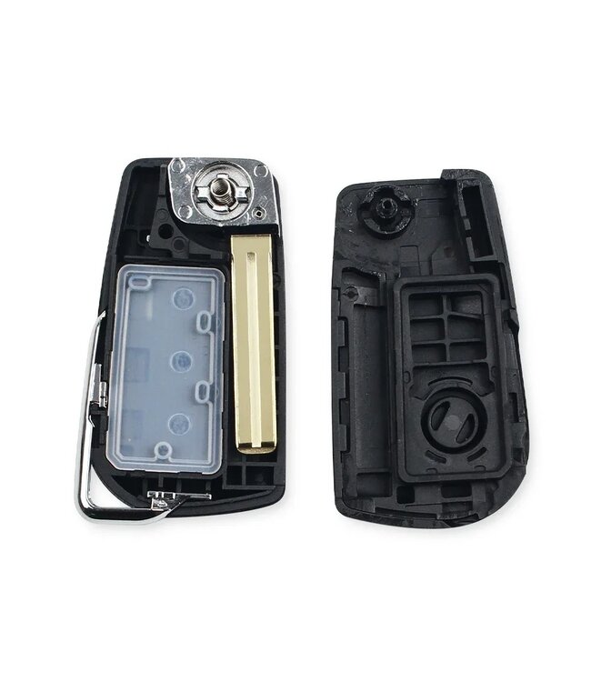 XEOD Autosleutelbehuizing - sleutelbehuizing auto - sleutel - Autosleutel 2 knops geschikt voor Toyota / Peugeot / Citroen