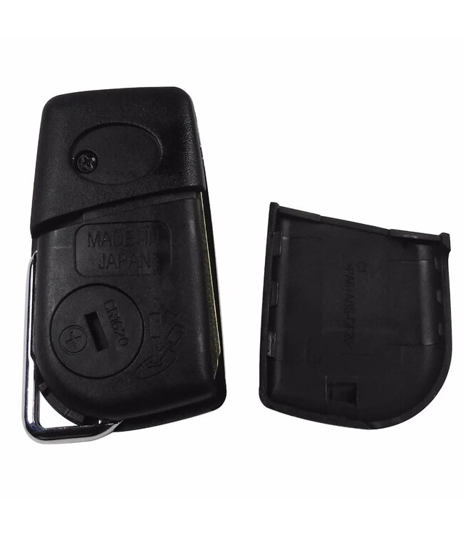 XEOD Autosleutelbehuizing - sleutelbehuizing auto - sleutel - Autosleutel 3 knops geschikt voor Toyota Aygo / Peugeot 108 / Citroen C1 - Toy48