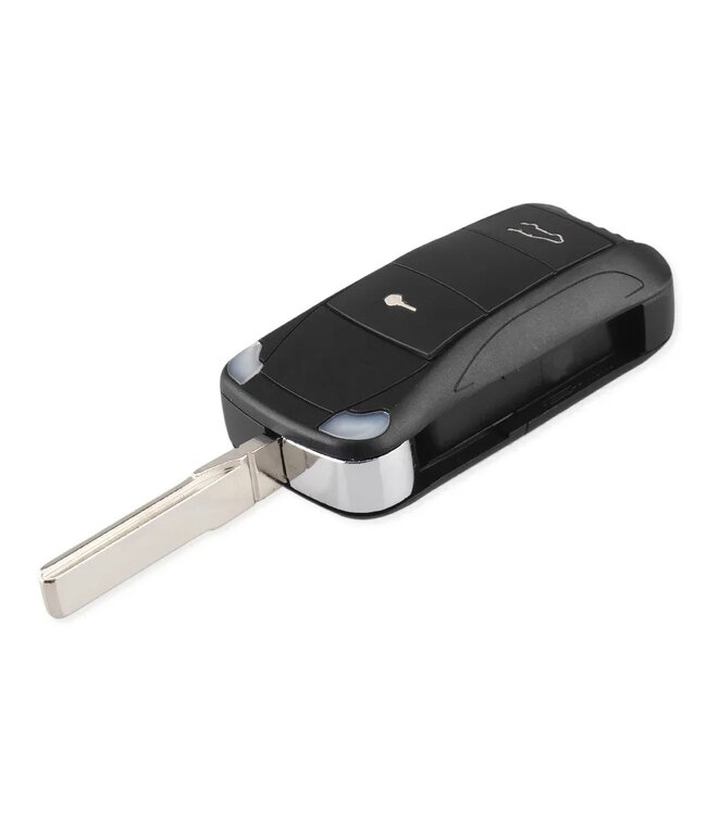 XEOD Autosleutelbehuizing - sleutelbehuizing auto - sleutel - Autosleutel / Geschikt voor: Porsche Cayenne, Panamera, Turbo, Carrera & 911 2 Knops sleutel