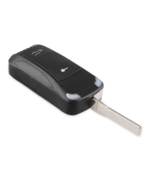 XEOD Autosleutelbehuizing - sleutelbehuizing auto - sleutel - Autosleutel / Geschikt voor: Porsche Cayenne, Panamera, Turbo, Carrera & 911 2 Knops sleutel