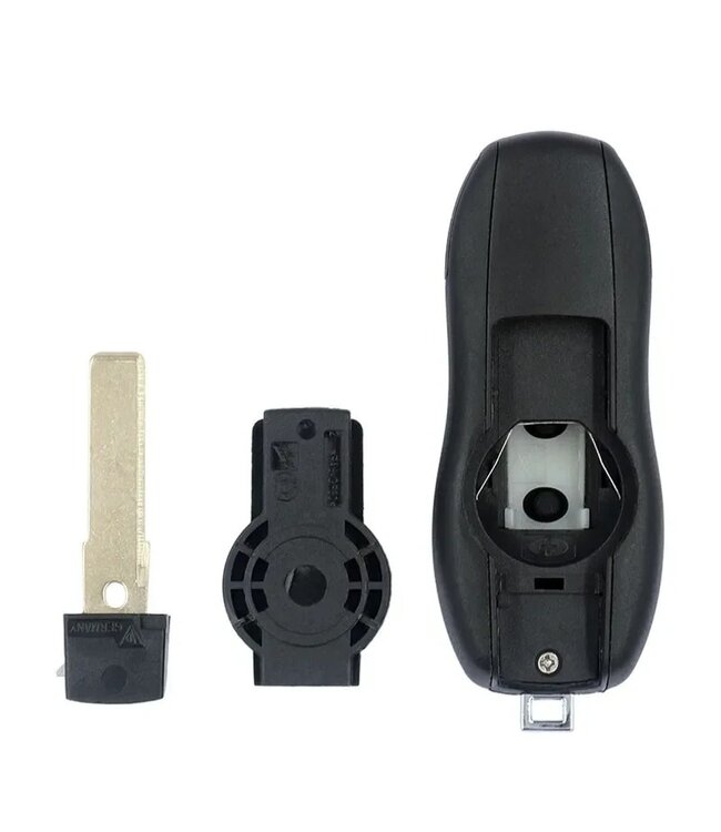 XEOD Autosleutelbehuizing - sleutelbehuizing auto - sleutel - Autosleutel / Geschikt voor: Porsche Cayenne, Panamera, & Macan 3 Knops smart key