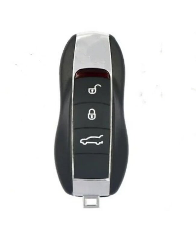 XEOD Autosleutelbehuizing - sleutelbehuizing auto - sleutel - Autosleutel / Geschikt voor: Porsche Cayenne, Panamera, & Macan 3 Knops smart key