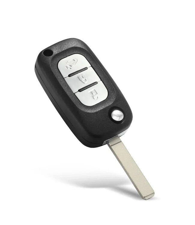 XEOD Autosleutelbehuizing - sleutelbehuizing auto - sleutel - Autosleutel / Geschikt voor Mercedes Citan & Smart 3 Knops sleutel