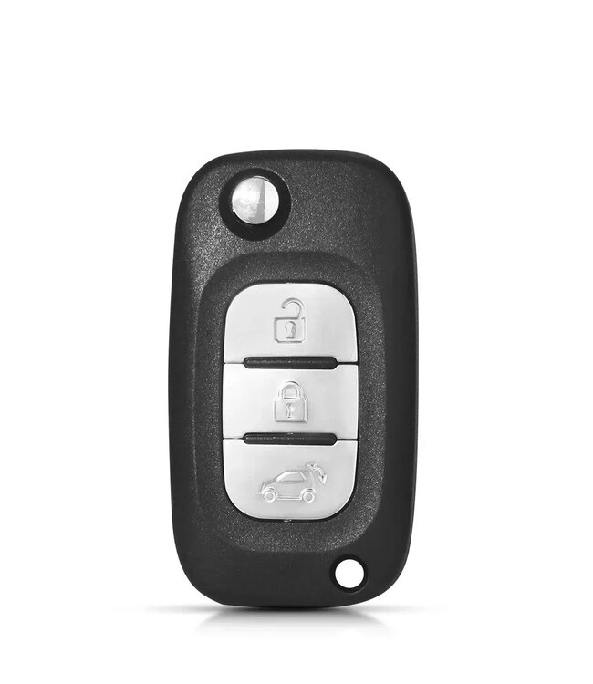 XEOD Autosleutelbehuizing - sleutelbehuizing auto - sleutel - Autosleutel / Geschikt voor Mercedes Citan & Smart 3 Knops sleutel